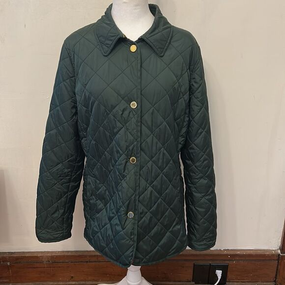 C. Wonder Hunter green quilted lightweight jacket Size XL EUC - Picture 4 of 10